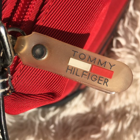 00s Tommy Hilfiger Red Purse/Baguette Bag - Picture 14 of 15